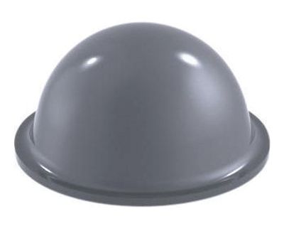 Kumitassu tarrakiinnityksellä 16x7,9mm harmaa *