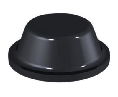 Kumitassu tarrakiinnityksellä 8x3mm musta