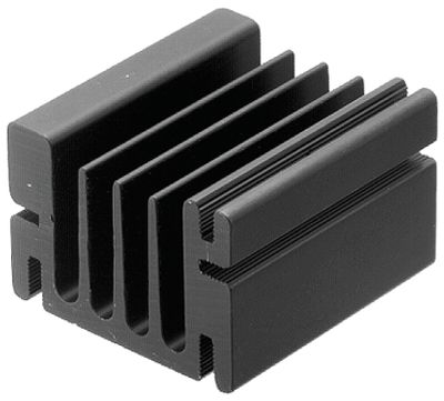 Jäähdytyslevy 5,0°K/W 50x46x33mm musta (SK68-50SA)