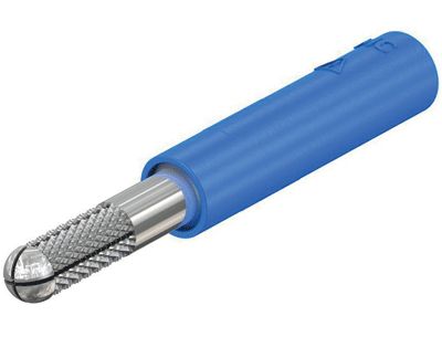 Turvabanaanihylsyadapteri 4mm sininen (24.0163-23)