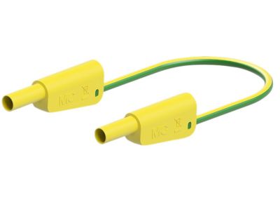 4mm turvabanaanimittajohto PVC 50cm keltavihreä