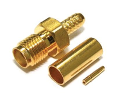 Kullattu SMA-jatkopistoke puristettava RG-58U