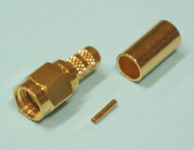 Kullattu SMA-pistoke reverse puristettava RG-58U