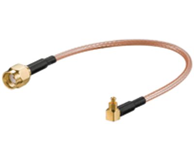 SMA-sovitusjohto SMA-reverse/MC-uros 50ohm 0,15m *