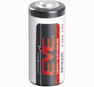 Litium-paristo 3,6V 1650mAh 2/3AA (ER14335 STD)