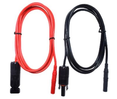 Aurinkopaneeliliitäntäjohtopari turvabanaaniliittimillä