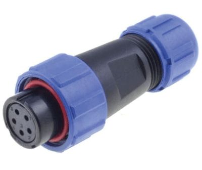 Vesitiivis pistoke IP68 5-nap. naaras