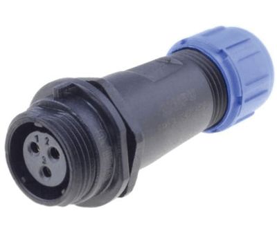 Vesitiivis jatkopistoke IP68 3-nap. naaras