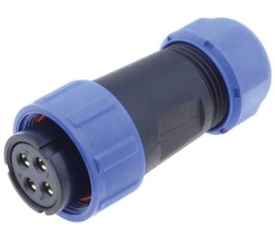 Vesitiivis pistoke IP68 4-nap. naaras