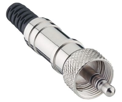 Stereoplugi 3,5mm metalli kierrelukitus