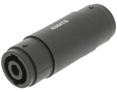 Liitinadapteri Speakon 4-nap. uros/uros (COTP16910BK)