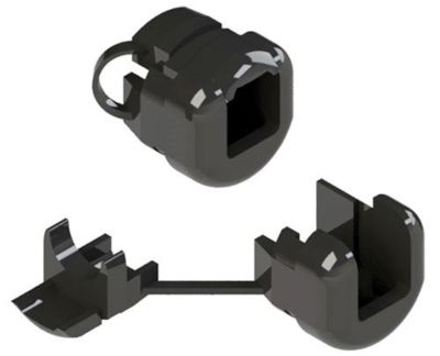 Kaapeliläpivienti 3-4,1mm / 7,6-10,4mm musta