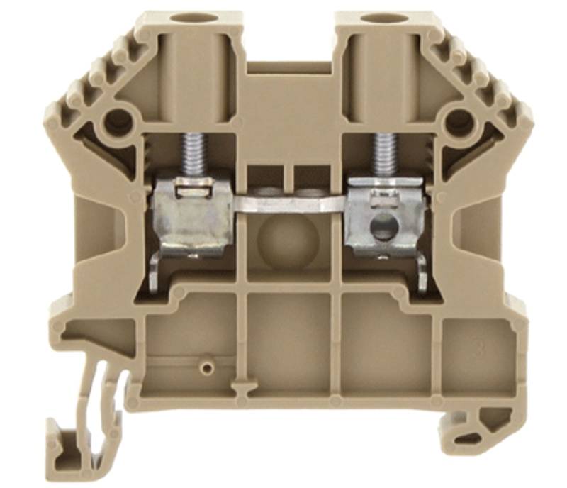 Riviliitin DIN-kiskoon 4mm² beige (17104.2) - Starelec.fi