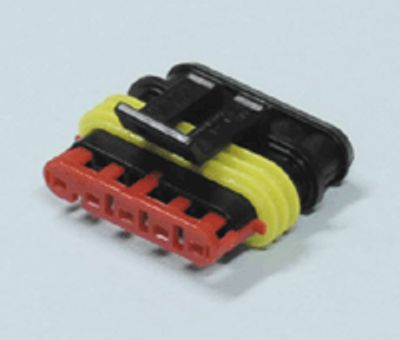 Liitinrunko SuperSeal-sarja naaraskoskettimille 5-nap. (282089-1)