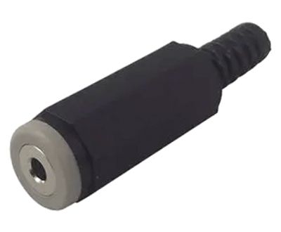 Jatkojakki 2,5mm 4-nap. muovi musta (MJ-068) * Jatkojakki 2,5mm 4-nap. muovi musta (MJ-068) *