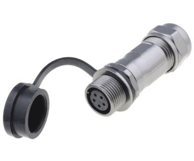 Vesitiivis jatkopistoke IP67 5-nap. naaras