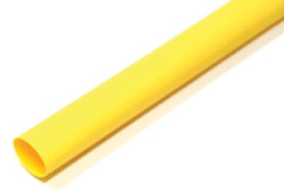 Kutistemuovi 9,5mm keltainen 1m