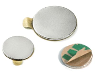 Kestomagneetti tarrakiinnityksellä Neodymium N35 8,0x0,75mm