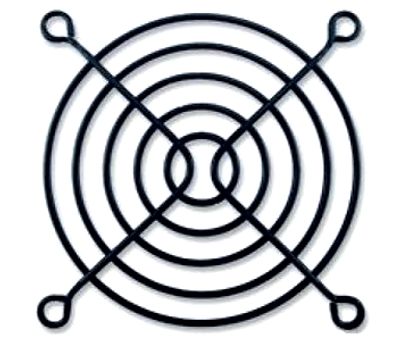 Sormisuoja 80x80mm metalli musta