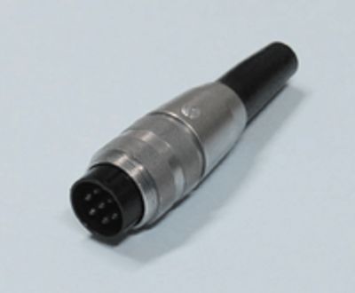 DIN-pistoke kierrelukituksella 7-nap. uros