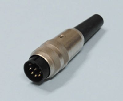 DIN-pistoke kierrelukituksella 8-nap. U uros