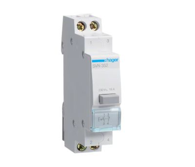 Painokytkin DIN-kiskoon 1xNO+1xNC 16A 230Vac