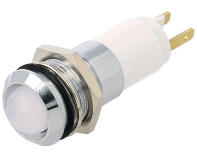 Led-merkkilamppukaluste 14mm 230Vac valkoinen