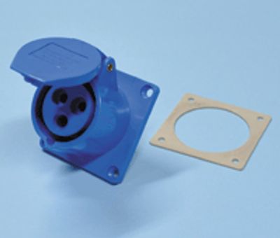 CEE-runkoliitin naaras 2-nap. + maa 16A 230Vac