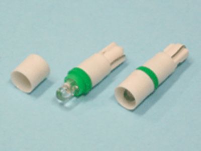 LED-lamppu T5 W2x4,6d 12Vdc vihreä *