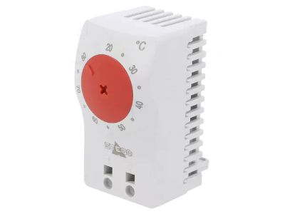 Säädettävä termostaatti avautuva +20...+80°C 10A 250Vac