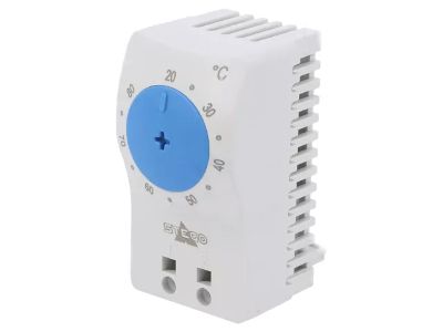 Säädettävä termostaatti sulkeutuva +20...+80°C 10A 250Vac