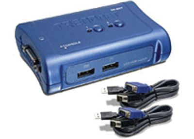 KVM-kytkin 2-porttinen USB/VGA *