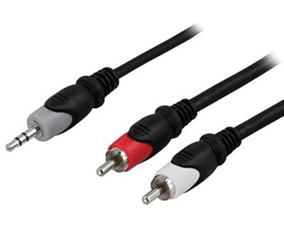 Audioliitäntäkaapeli 3,5mm stereoplugi/2xRCA-uros 15m