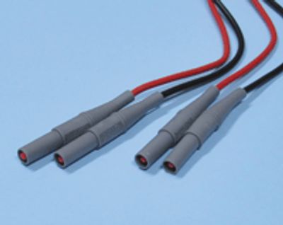 Mittausjohdot 4mm turvabanaaniliittimillä punainen/musta 1,2m