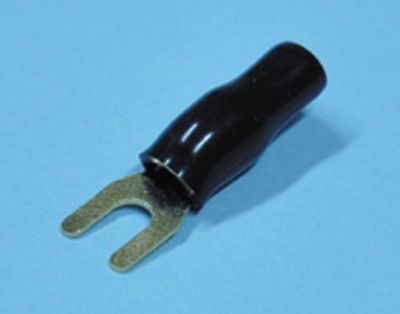 Kullattu hahloliitin 4,2mm musta AWG12 (4mm²)