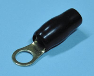 Kullattu rengasliitin 8mm musta AWG6 (16mm²)
