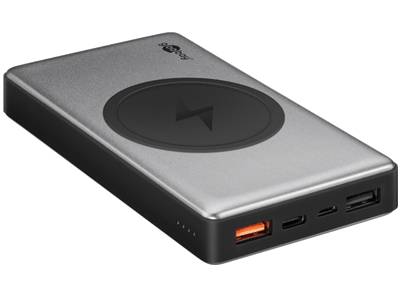 PowerBank-varavirtalähde 10Ah + langaton QC-latauslaite