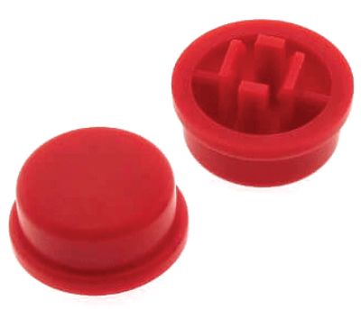 Nuppi painikkeille TS-12MDN/DTSM-12MDN punainen (KTSC-22R)