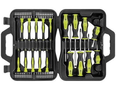 58-osainen ruuvikärki-/ruuvimeisselisarja