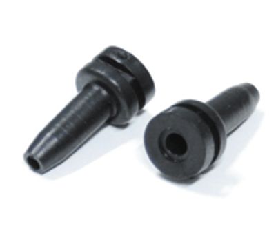 Läpivienti taivutussuojalla 3mm musta