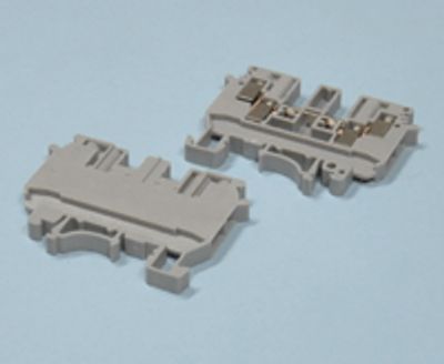 Riviliitin DIN-kiskoon 4,0mm² harmaa