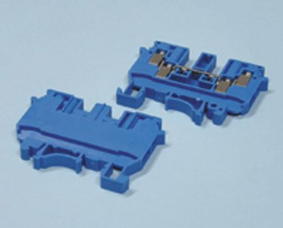 Riviliitin DIN-kiskoon 4,0mm² sininen