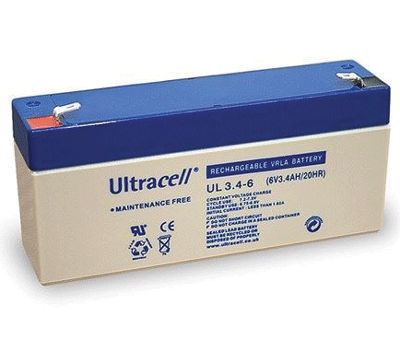 Lyijyhyytelöakku 6V 3,4Ah