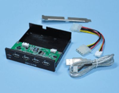 USB1.1/2.0-keskitin 4-porttia sisäinen musta