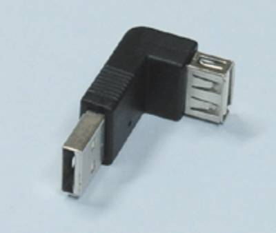 USB-liitinadapteri A-uros/A-naaras kulma 90° * USB-liitinadapteri A-uros/A-naaras kulma 90° *
