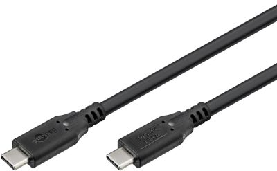 USB-C (USB 4.0) liitäntäkaapeli USB-C/USB-C musta 3m
