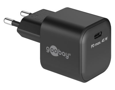 USB-C -teholähde PD 45W USB-C musta