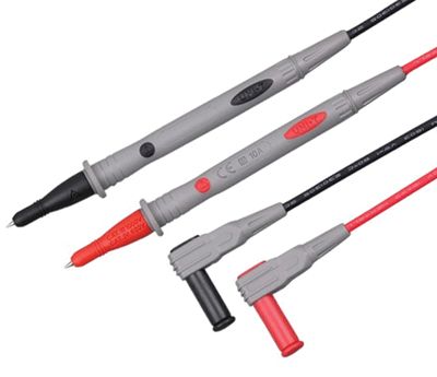 Mittalaitejohdot punainen/musta 0,9m Cat III 1000V / Cat IV 600V