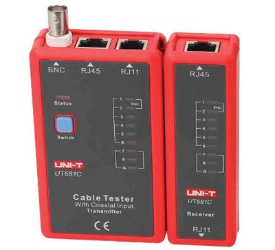 Kaapelitesteri paikallisverkkokaapeleille RJ11/RJ12/RJ45/BNC