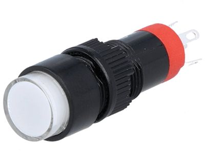Painokytkin LED-merkkivalolla 1xON-ON LED/24Vac/dc valkoinen
